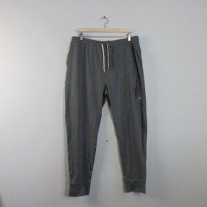 Vuori Mens Joggers Pants Sunday Performance Grey Athleisure XL Gym Lounge 454